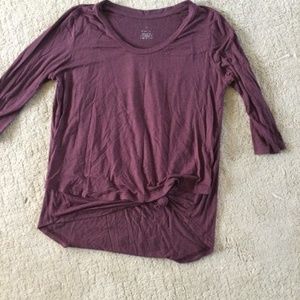 Burgundy nursing shirt